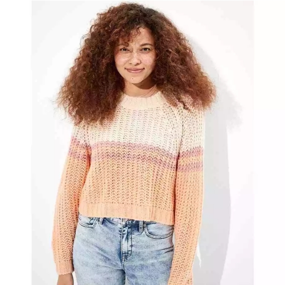 Nwt american eagle cropped knit sweater size small - Picture 1 of 6